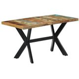 VidaXL Eettafel 140x70x75 cm - Massief Gerecycled Hout