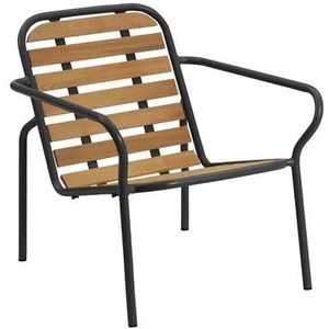 Normann Copenhagen Vig Loungestoel Robiniahout - Zwart