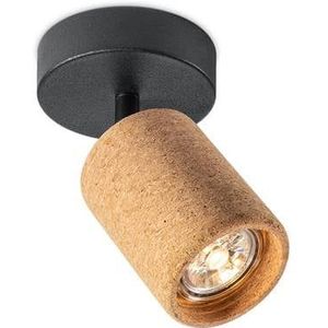 Home Sweet Home LED Wandspot Cork - incl. dimbare LED lamp - zwart