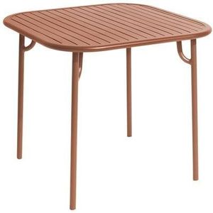 Petite Friture Week-end tuintafel 85x85 terracotta