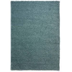 Hoogpolig vloerkleed shaggy Trend effen - lichtblauw 200x300 cm