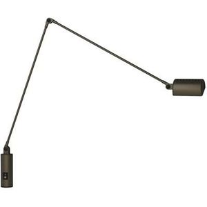 Lumina Daphine bureaulamp met tafelschroef metallic bronze