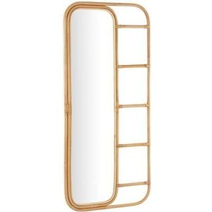 J-Line spiegel-Ladder - rotan - naturel