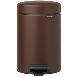 Brabantia NewIcon Pedaalemmer 3 L - Mineral Cosy Brown