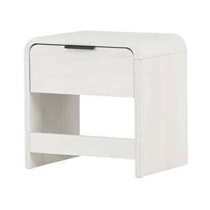 Nest living Carst houten nachtkastje whitewash - 40 x 30 cm