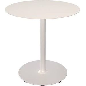 Houe Pico tuintafel Ø74 Muted white, rond onderstel