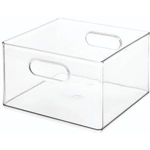 iDesign - Opbergbox met Handvaten, 25.4 x 25.4 x 15.2 cm, Kunststof, T