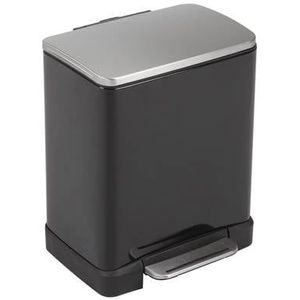 EKO E-Cube Prullenbak - 10+9 l - Zwart