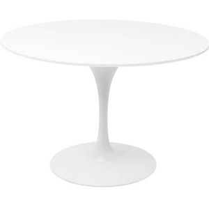 Kare Eettafel Invitation Round White|White 120cm