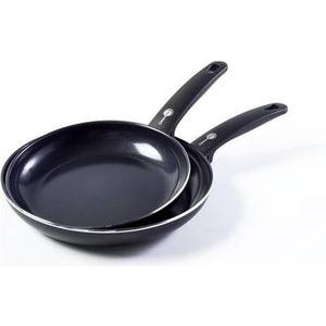 GreenPan Cambridge Keramische Koekenpannenset - Ã˜ 24 + Ã˜ 28 cm - Inductie - PFAS-vrij