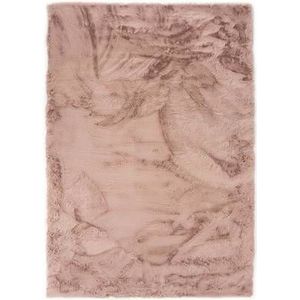 Tapeso Zacht hoogpolig vloerkleed - Comfy plus - roze - 230x330 cm