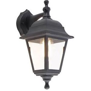QAZQA capital - Klassieke Wandlamp voor buiten - 1 lichts - D 197 mm - Zwart - Buitenverlichting