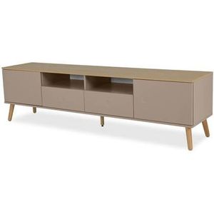 Tenzo Dot TV-Meubel 192 cm Taupe | Eiken