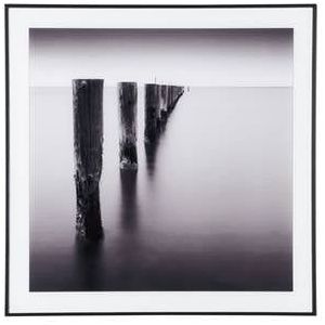 Present Time Wanddecoratie Poles in Water Medium - Zwart - 2x50x50cm