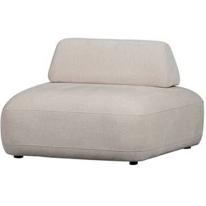 WOOOD Exclusive Fauteuil Sterck - Polyester - Zand - 118x102x41