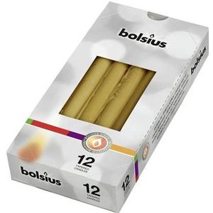 Bolsius 5 stuks Gotische kaarsen doos 12 Met. goud.