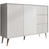 Meubella - Dressoir Winq - Wit - 135 cm