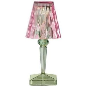 Kartell Battery Oplaadbare Tafellamp -  Pastel Pink / Mint Green