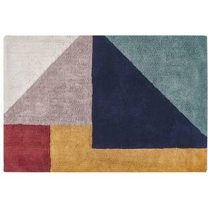Beliani-JALGAON-Laagpolig vloerkleed-Multicolor-160 x 230 cm-Katoen