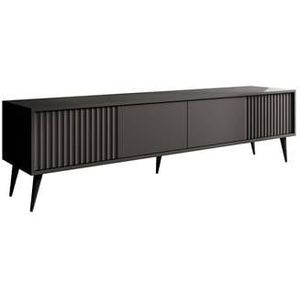 Meubella - TV-Meubel Winq 2 - Antaciet - 180 cm