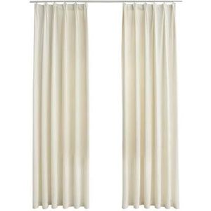 VidaXL-Gordijnen-verduisterend-2-st-met-haken-140x175-cm-fluweel-crème