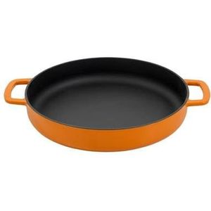 Combekk Sous-Chef Koekenpan 24 cm - Oranje - Gemaakt van gerecycled gietijzer