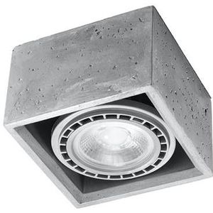 LT-Luce Plafondlamp QUATRO 1 Beton 14 x 14cm