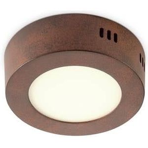 Home Sweet Home LED Plafondlamp Ska - Roest - Rond 12|12|3.6cm