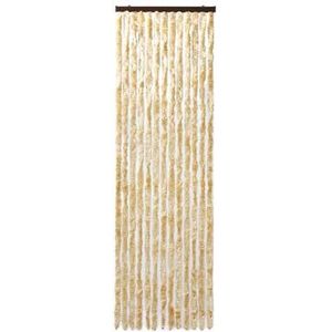 vidaXL Vliegengordijn 120x220 cm chenille beige