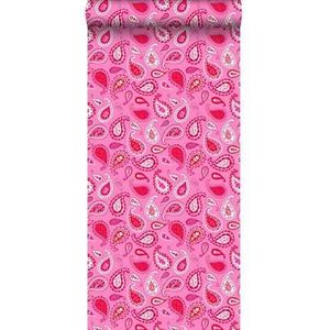 ESTAhome behang paisley fuchsia roze - 53 cm x 10,05 m - 115737