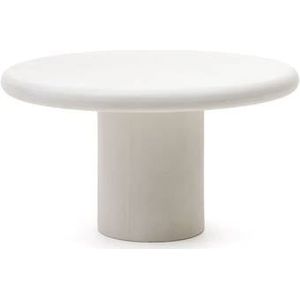 Kave Home - Ronde tafel Addaia van wit cement Ø140 cm