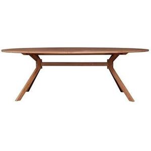 Fraaai Armande ovale eettafel - naturel - teakhout - 240 cm