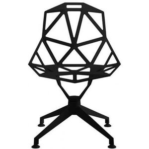 Magis Chair One 4Star stoel zwart niet-draaibaar