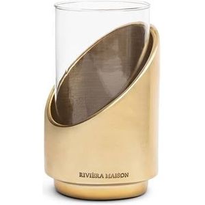 Riviera Maison theelichthouder Beige|Goud - Gaia - Aluminium, Glas