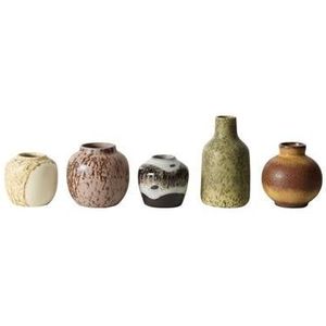 HKliving 70's Ceramics Vaas Set van 5  - Pursuit