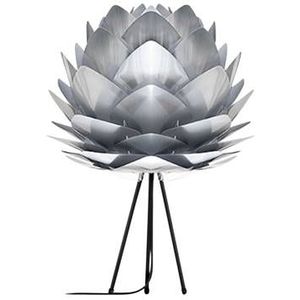 Umage Silvia Medium tafellamp brushed steel - met tripod zwart - Ø 50