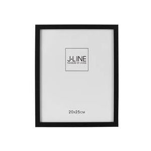 J-Line fotolijst - fotokader Basic - hout - zwart - medium - 2 stuks