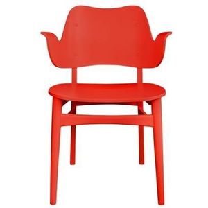 Warm Nordic Gesture stoel rood gelakt beuken