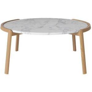 Bolia Mix Salontafel Large - Wit / Marmer - Geolied Eiken