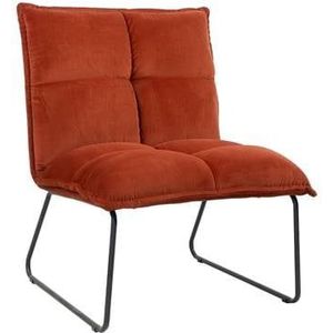 Bronx71 Velvet fauteuil Malaga koper