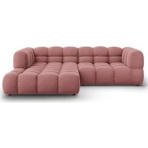 Cosmopolitan Design - Hoekbank - Zalm - Fluweel - Links