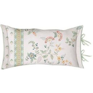 Pip Studio Kili Flower Sierkussen 35 x 60 cm - Wit