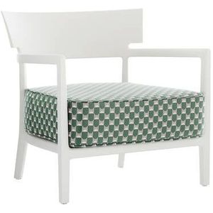 Kartell Cara Mat Liberty Tuinstoel - Groen / Wit