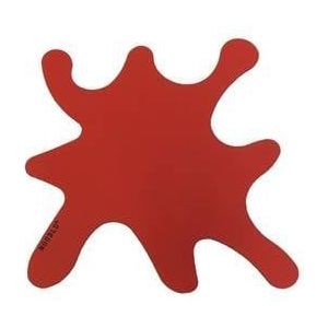 NOOBLU Deco onderlegger SPLASH - Ruby red - 60 x 60 cm