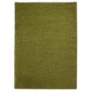 Hoogpolig vloerkleed shaggy Trend effen - groen 240x340 cm