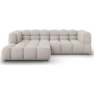 Cosmopolitan Design - Hoekbank - Lichtbeige - Fluweel - Woonkamer