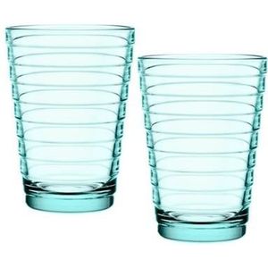 Iittala Aino Aalto - Tumbler Glazen Set - Watergroen - 33 cl - 2 Stuks