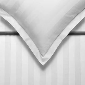 Vandyck Purity Stripe Dekbedovertrek 140 x 200/220 cm - Wit