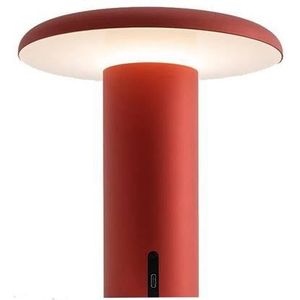 Artemide Takku Tafellamp LED Oplaadbaar Anodized Red