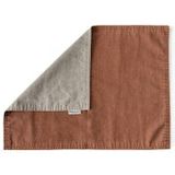 Dutch Rose Placemat 45x35 cm dubbelzijdig terracotta-beige